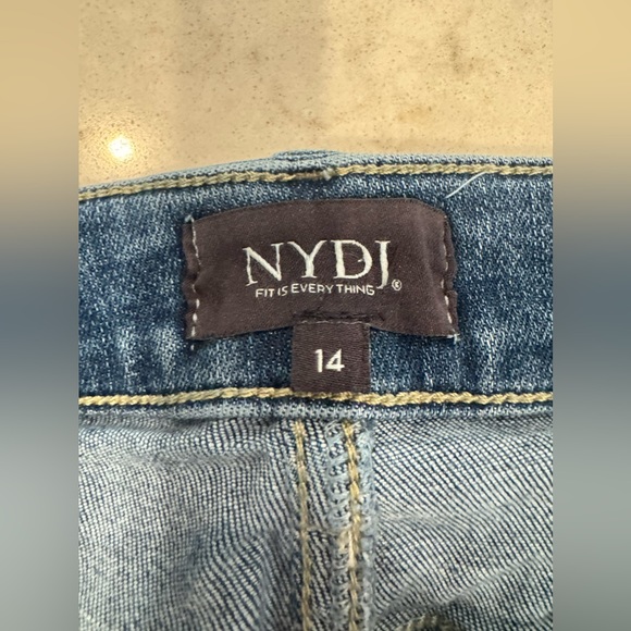 NYDJ Sheri Slim Lift X Tuck Jeans Size 14 - Picture 5 of 9